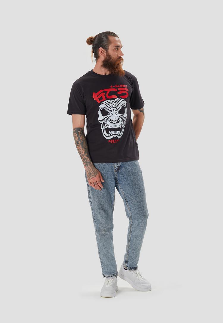 OLDSKULL OLDSKULL Asian Mask Printshirt Herren - Black - 1 | SportScheck