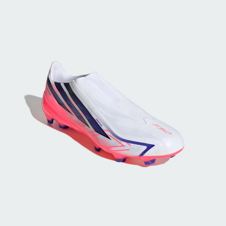 adidas adidas F50 Hyperfast League Fu&szlig;ballschuh, Fu&szlig;ballschuhe - Cloud White / Solar Purple / Solar Turbo - 2 | SportScheck