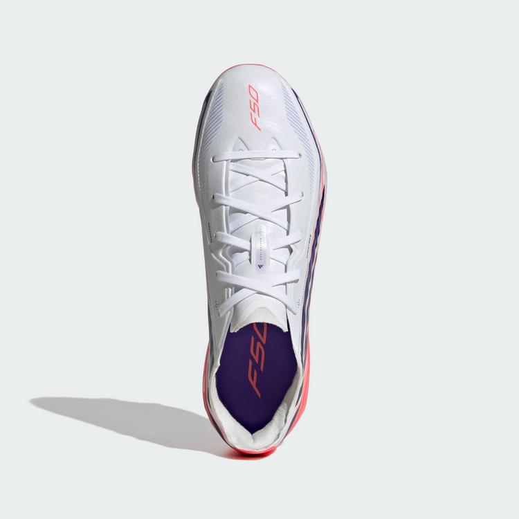 adidas adidas F50 HYPERFAST ELITE Kids Fu&szlig;ballschuh, Fu&szlig;ballschuhe Kinder - Cloud White / Solar Purple / Solar Turbo - 0 | SportScheck