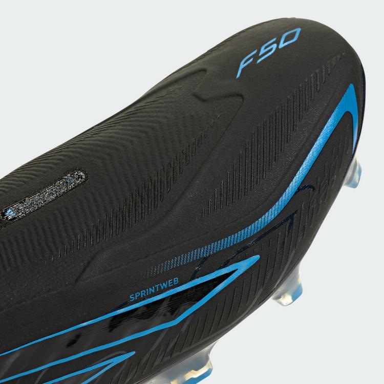 adidas adidas F50 Hyperfast Elite Fu&szlig;ballschuh, feste Fu&szlig;ballschuhe - Core Black / Core Black / Lucid Ray Blue - 5 | SportScheck