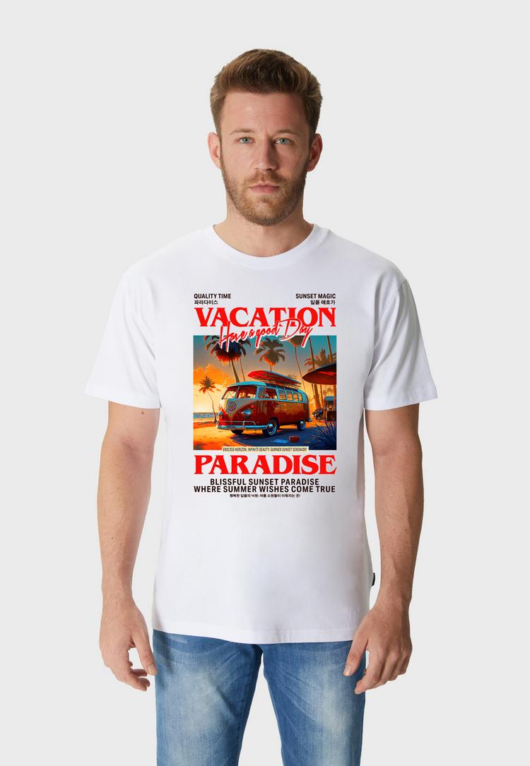 OLDSKULL OLDSKULL Wrldvibe Travel Printshirt Herren - White - 0 | SportScheck