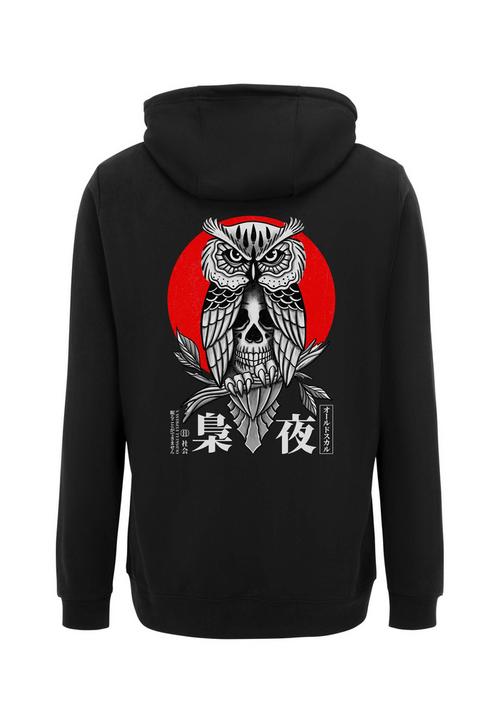 OLDSKULL Asian Secret Owl Skull Graphic Hoodie Herren