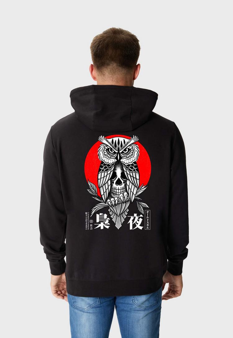 OLDSKULL OLDSKULL Asian Secret Owl Skull Graphic Hoodie Herren - Black - 0 | SportScheck