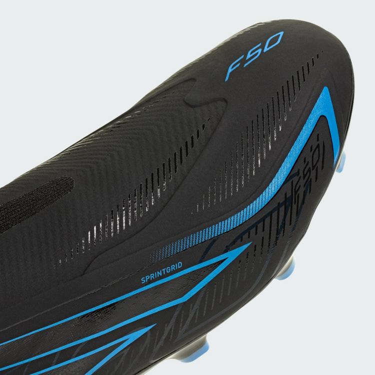 adidas adidas F50 Hyperfast League Fu&szlig;ballschuh, Fu&szlig;ballschuhe - Core Black / Core Black / Lucid Ray Blue - 6 | SportScheck