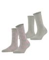 ESPRIT Flower Meadow SO  2-Pack Socken Damen - storm grey (3820)