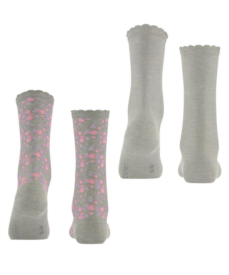 ESPRIT ESPRIT Flower Meadow SO  2-Pack Socken Damen - storm grey (3820) - 0 | SportScheck