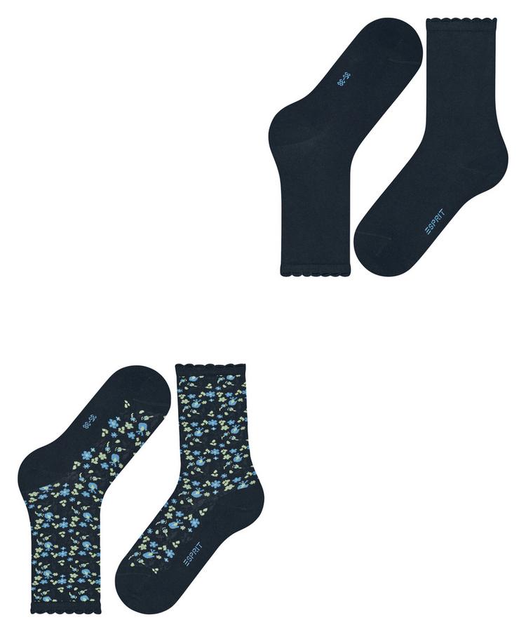 ESPRIT ESPRIT Flower Meadow SO  2-Pack Socken Damen - marine (6120) - 2 | SportScheck