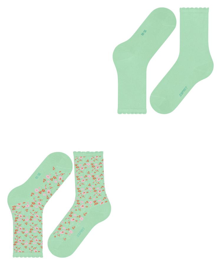 ESPRIT ESPRIT Flower Meadow SO  2-Pack Socken Damen - mint (7537) - 2 | SportScheck