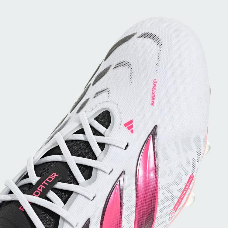 adidas adidas Predator Elite Fu&szlig;ballschuh, Kunstrasen Fu&szlig;ballschuhe - Cloud White / Solar Turbo / Core Black - 6 | SportScheck