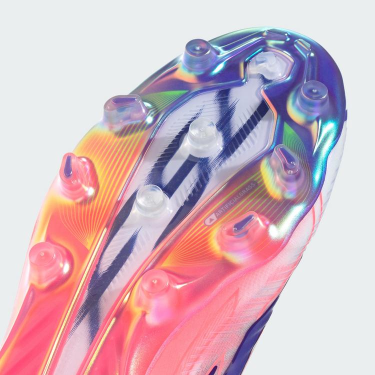 adidas adidas F50 Hyperfast Elite Fu&szlig;ballschuh, Fu&szlig;ballschuhe - Cloud White / Solar Purple / Solar Turbo - 5 | SportScheck