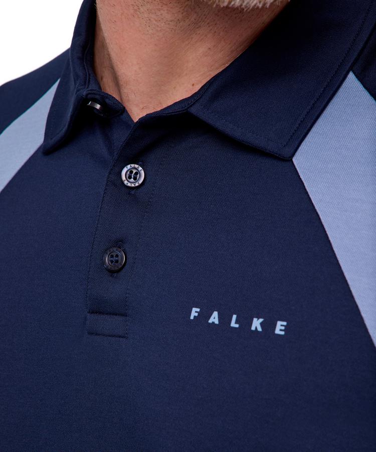 Falke Falke GO Poloshirt Poloshirt Herren - space blue (6116) - 3 | SportScheck