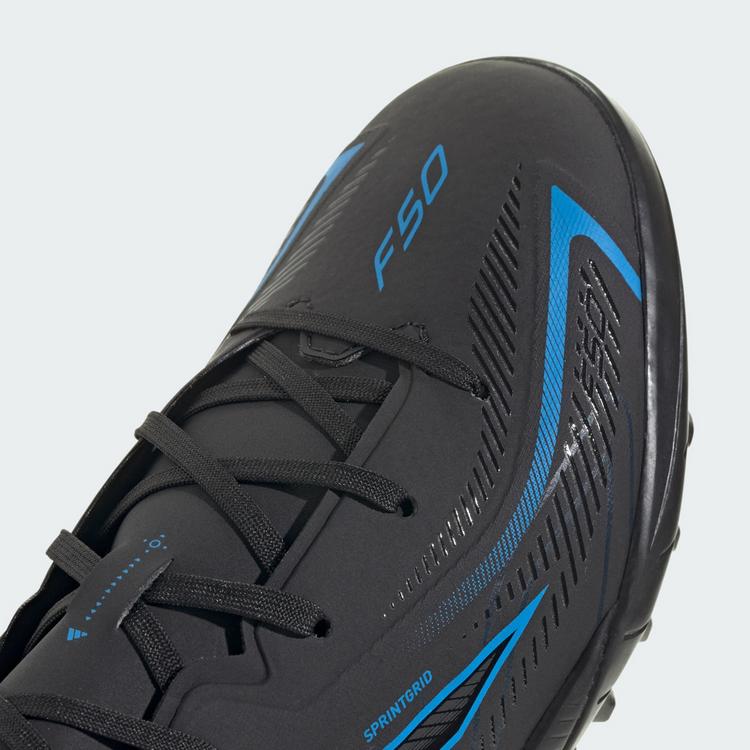 adidas adidas F50 HYPERFAST LEAGUE Kids Fu&szlig;ballschuh, Fu&szlig;ballschuhe Kinder - Core Black / Core Black / Lucid Ray Blue - 5 | SportScheck