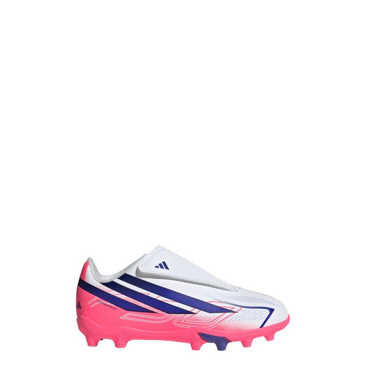 adidas adidas F50 Hyperfast Club Kids Fu&szlig;ballschuh, Fu&szlig;ballschuhe Kinder - Cloud White / Solar Purple / Solar Turbo - 0 | SportScheck