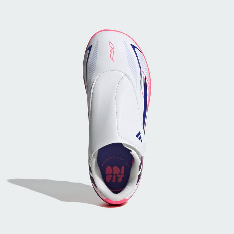 adidas adidas F50 Hyperfast Club Kids Fu&szlig;ballschuh, Fu&szlig;ballschuhe Kinder - Cloud White / Solar Purple / Solar Turbo - 1 | SportScheck