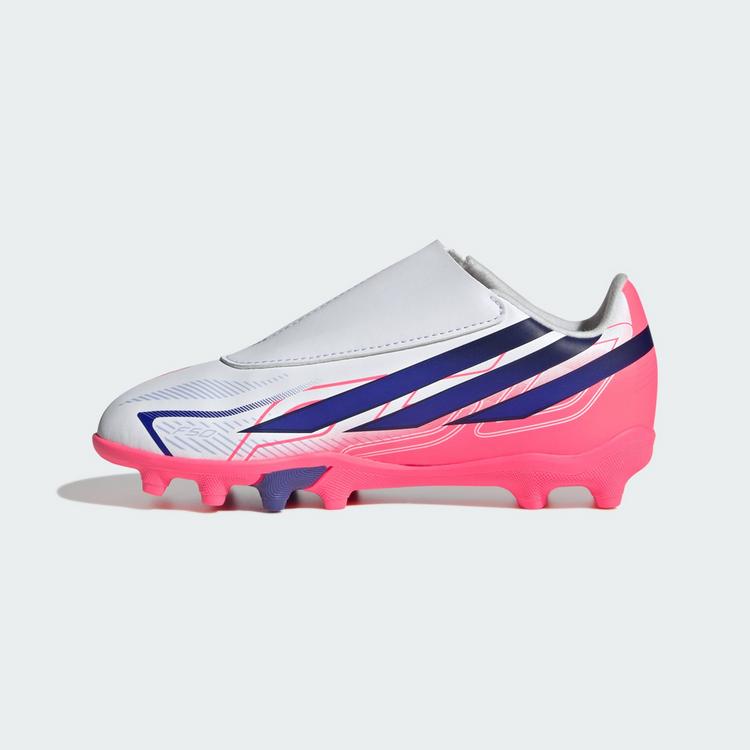 adidas adidas F50 Hyperfast Club Kids Fu&szlig;ballschuh, Fu&szlig;ballschuhe Kinder - Cloud White / Solar Purple / Solar Turbo - 5 | SportScheck
