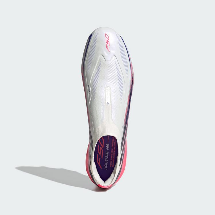 adidas adidas F50 Hyperfast Elite Fu&szlig;ballschuh, Fu&szlig;ballschuhe - Cloud White / Solar Purple / Solar Turbo - 0 | SportScheck