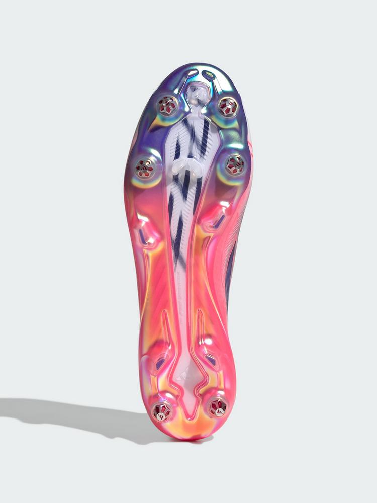 adidas adidas F50 Hyperfast Elite Fu&szlig;ballschuh, Fu&szlig;ballschuhe - Cloud White / Solar Purple / Solar Turbo - 1 | SportScheck