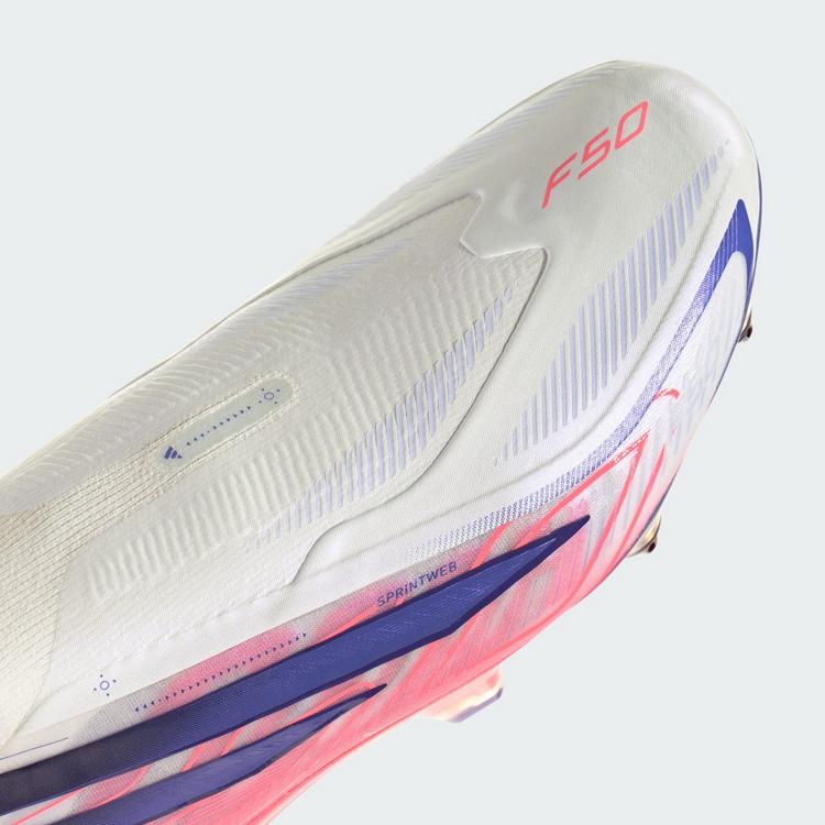 adidas adidas F50 Hyperfast Elite Fu&szlig;ballschuh, Fu&szlig;ballschuhe - Cloud White / Solar Purple / Solar Turbo - 6 | SportScheck