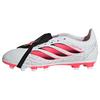adidas Predator Club Kids Fu&szlig;ballschuh, feste Fu&szlig;ballschuhe Kinder - Cloud White / Solar Turbo / Core Black