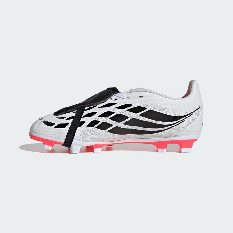 adidas adidas Predator Club Kids Fu&szlig;ballschuh, feste Fu&szlig;ballschuhe Kinder - Cloud White / Solar Turbo / Core Black - 4 | SportScheck