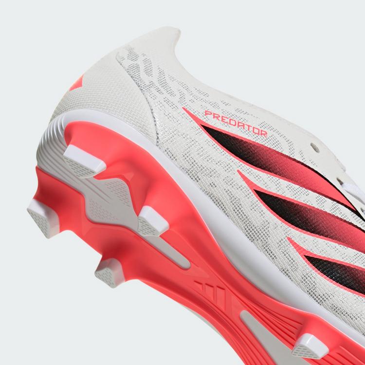 adidas adidas Predator Club Kids Fu&szlig;ballschuh, feste Fu&szlig;ballschuhe Kinder - Cloud White / Solar Turbo / Core Black - 5 | SportScheck