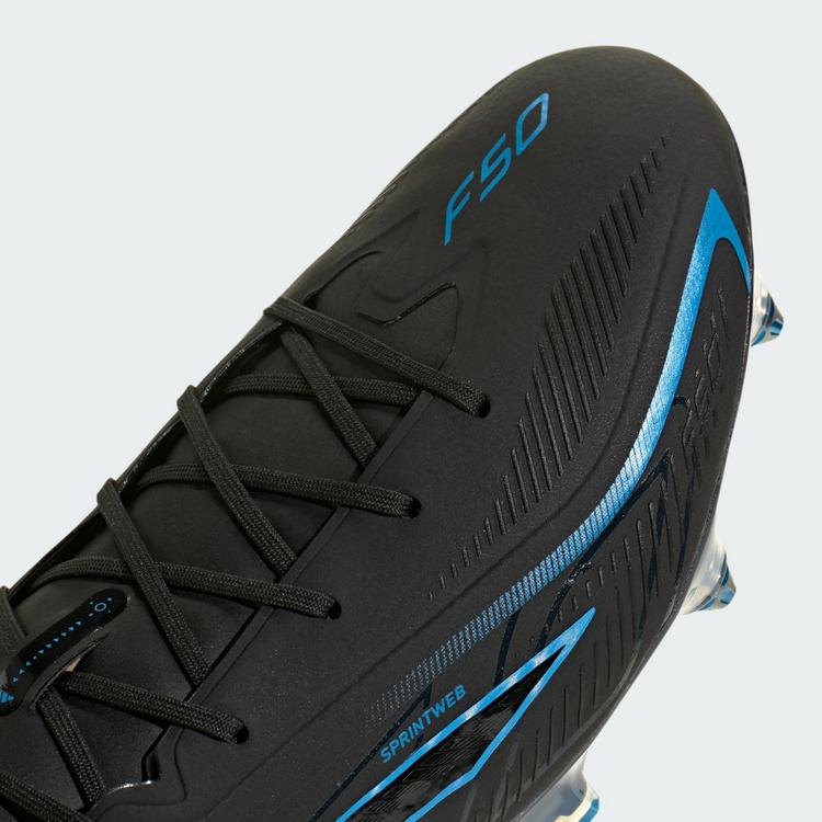adidas adidas F50 Hyperfast Elite Fu&szlig;ballschuh, Fu&szlig;ballschuhe - Core Black / Core Black / Lucid Ray Blue - 5 | SportScheck