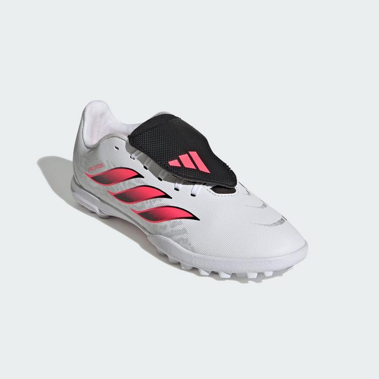 adidas adidas Predator Club Kids Fu&szlig;ballschuh, Fu&szlig;ballschuhe Kinder - Cloud White / Solar Turbo / Core Black - 2 | SportScheck