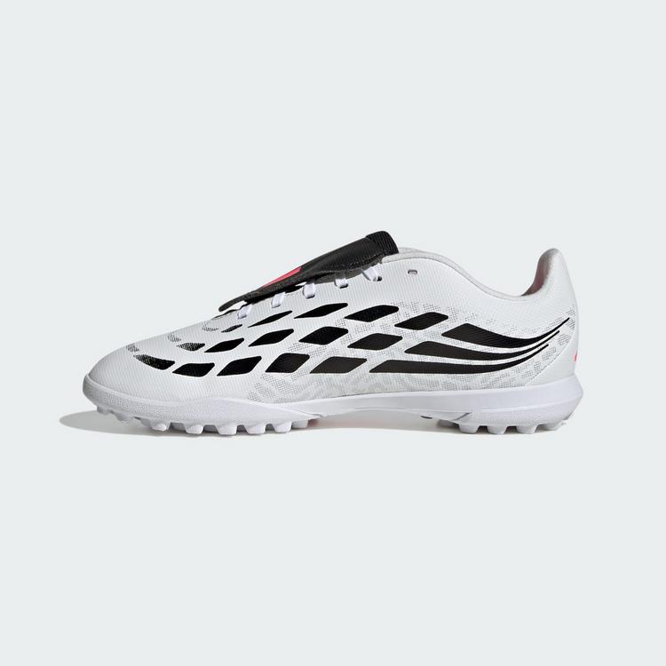 adidas adidas Predator Club Kids Fu&szlig;ballschuh, Fu&szlig;ballschuhe Kinder - Cloud White / Solar Turbo / Core Black - 4 | SportScheck