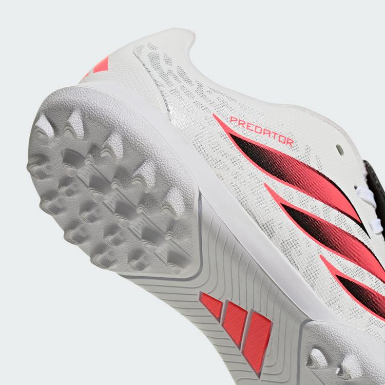 adidas adidas Predator Club Kids Fu&szlig;ballschuh, Fu&szlig;ballschuhe Kinder - Cloud White / Solar Turbo / Core Black - 5 | SportScheck