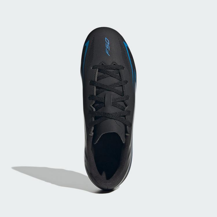 adidas adidas F50 HYPERFAST CLUB Kids Fu&szlig;ballschuh, Fu&szlig;ballschuhe Kinder - Core Black / Core Black / Lucid Ray Blue - 0 | SportScheck