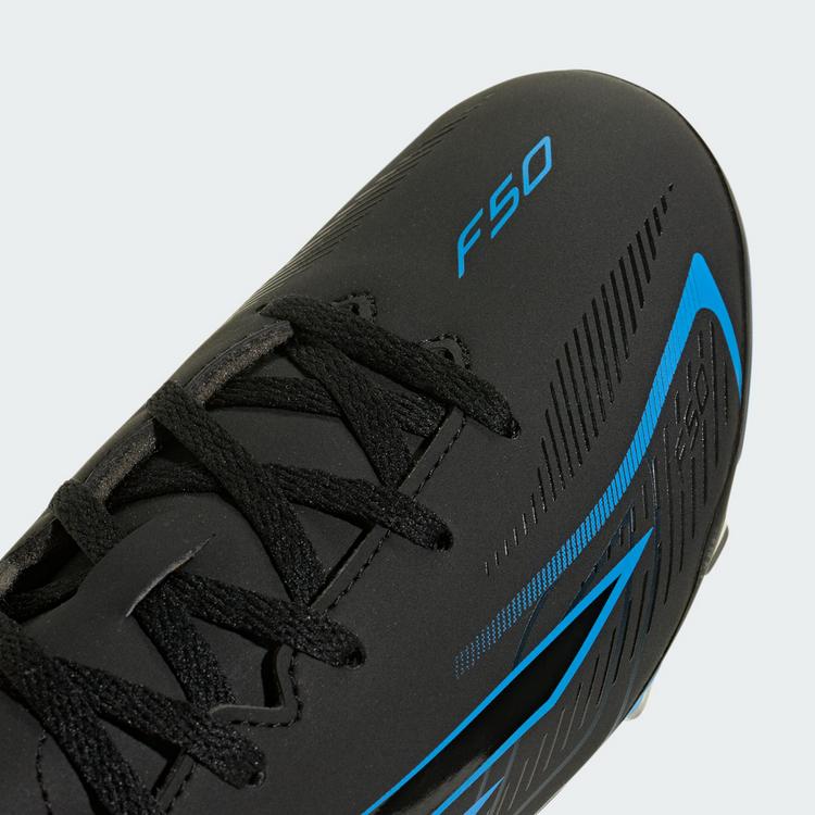 adidas adidas F50 HYPERFAST CLUB Kids Fu&szlig;ballschuh, Fu&szlig;ballschuhe Kinder - Core Black / Core Black / Lucid Ray Blue - 5 | SportScheck
