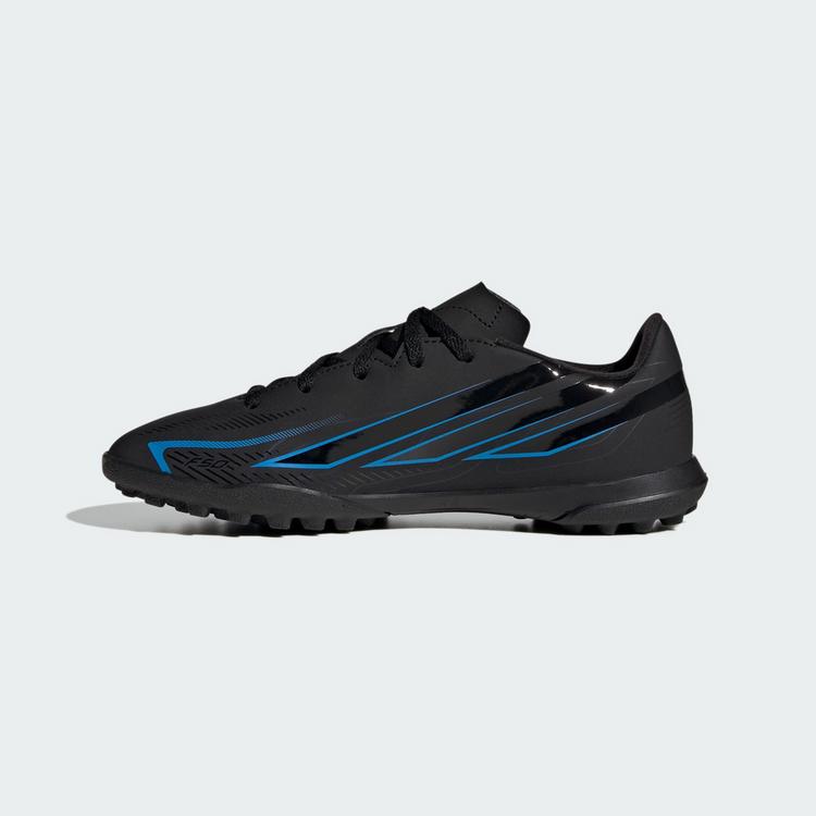 adidas adidas F50 HYPERFAST CLUB Kids Fu&szlig;ballschuh, Fu&szlig;ballschuhe Kinder - Core Black / Core Black / Lucid Ray Blue - 4 | SportScheck