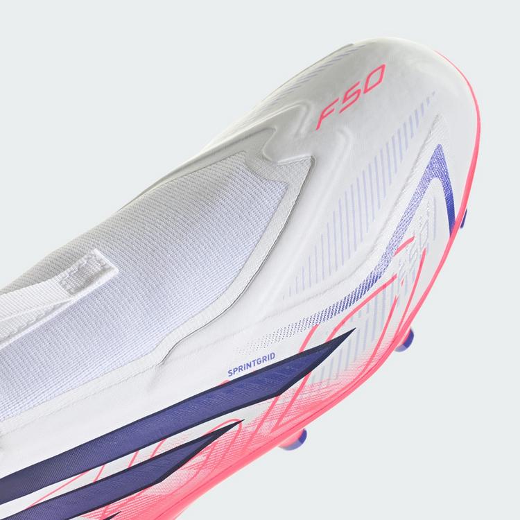 adidas adidas F50 Hyperfast League Kids Fu&szlig;ballschuh, Fu&szlig;ballschuhe Kinder - Cloud White / Solar Purple / Solar Turbo - 6 | SportScheck