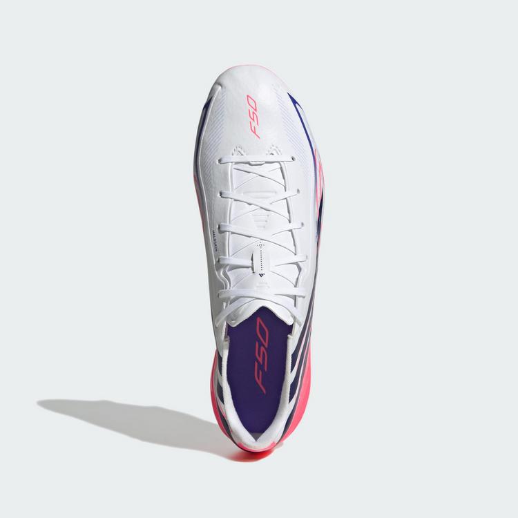 adidas adidas F50 Hyperfast League Fu&szlig;ballschuh, Fu&szlig;ballschuhe - Cloud White / Solar Purple / Solar Turbo - 0 | SportScheck