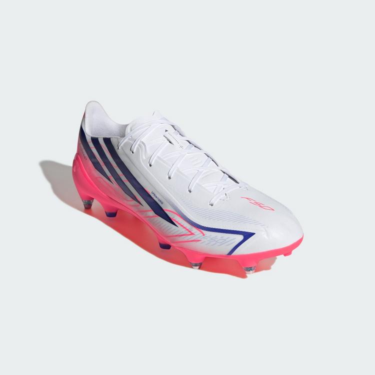 adidas adidas F50 Hyperfast League Fu&szlig;ballschuh, Fu&szlig;ballschuhe - Cloud White / Solar Purple / Solar Turbo - 2 | SportScheck