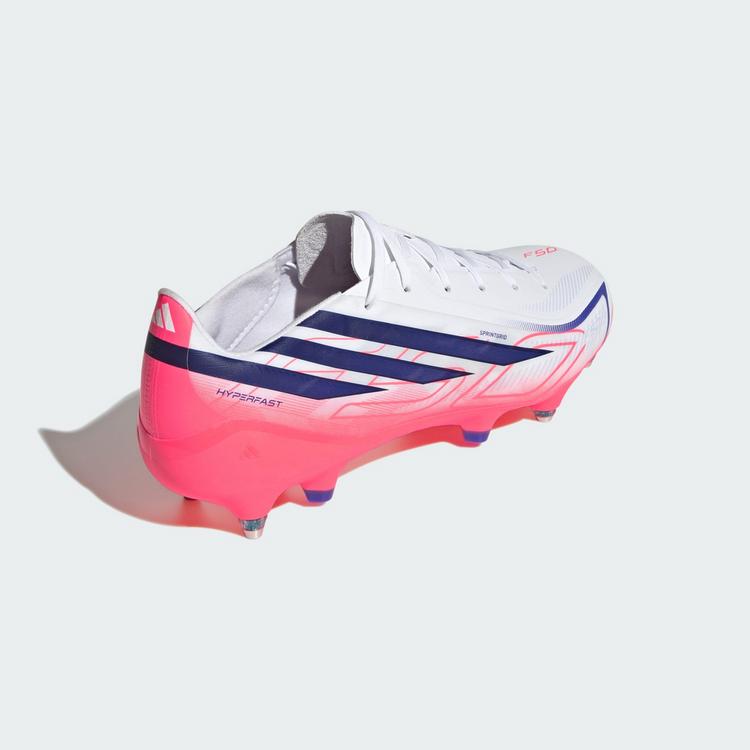 adidas adidas F50 Hyperfast League Fu&szlig;ballschuh, Fu&szlig;ballschuhe - Cloud White / Solar Purple / Solar Turbo - 3 | SportScheck