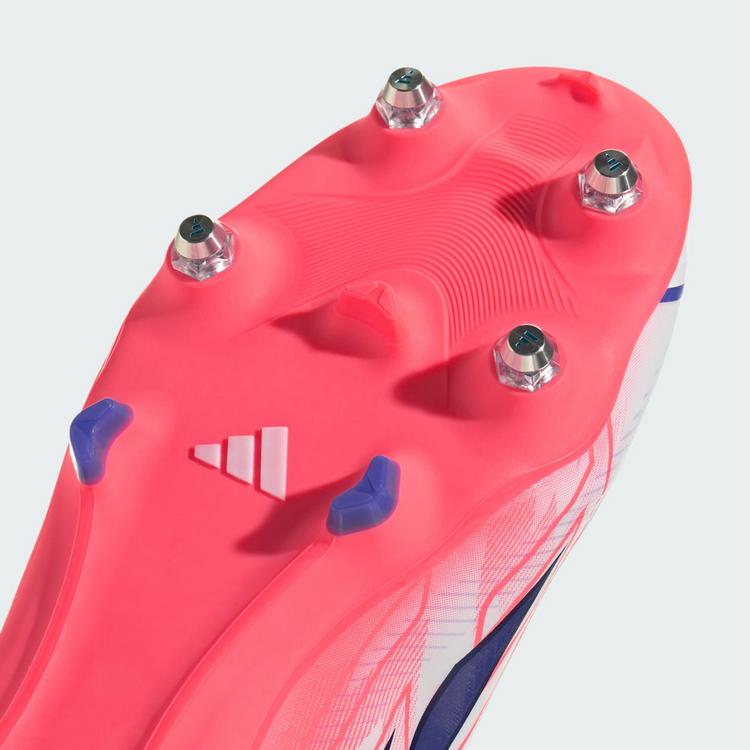 adidas adidas F50 Hyperfast League Fu&szlig;ballschuh, Fu&szlig;ballschuhe - Cloud White / Solar Purple / Solar Turbo - 6 | SportScheck