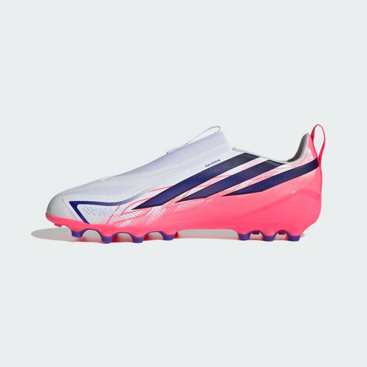 adidas adidas F50 HYPERFAST LEAGUE Kids Fu&szlig;ballschuh, Fu&szlig;ballschuhe Kinder - Cloud White / Solar Purple / Solar Turbo - 4 | SportScheck