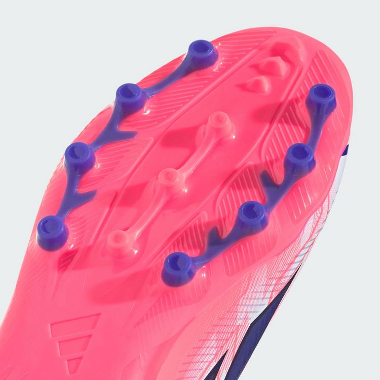 adidas adidas F50 HYPERFAST LEAGUE Kids Fu&szlig;ballschuh, Fu&szlig;ballschuhe Kinder - Cloud White / Solar Purple / Solar Turbo - 5 | SportScheck