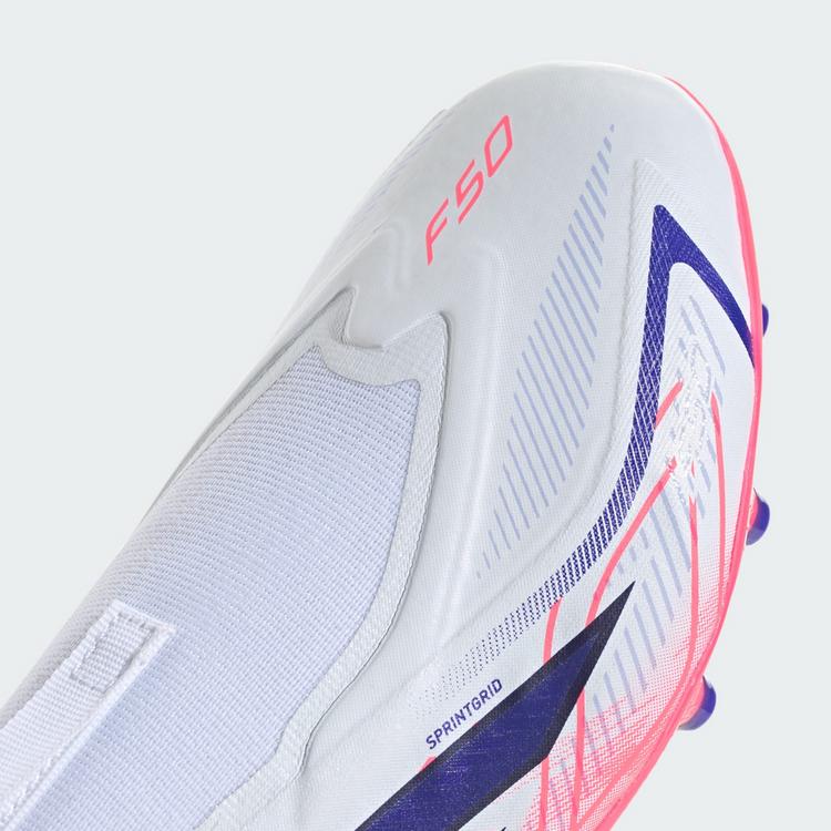 adidas adidas F50 HYPERFAST LEAGUE Kids Fu&szlig;ballschuh, Fu&szlig;ballschuhe Kinder - Cloud White / Solar Purple / Solar Turbo - 6 | SportScheck