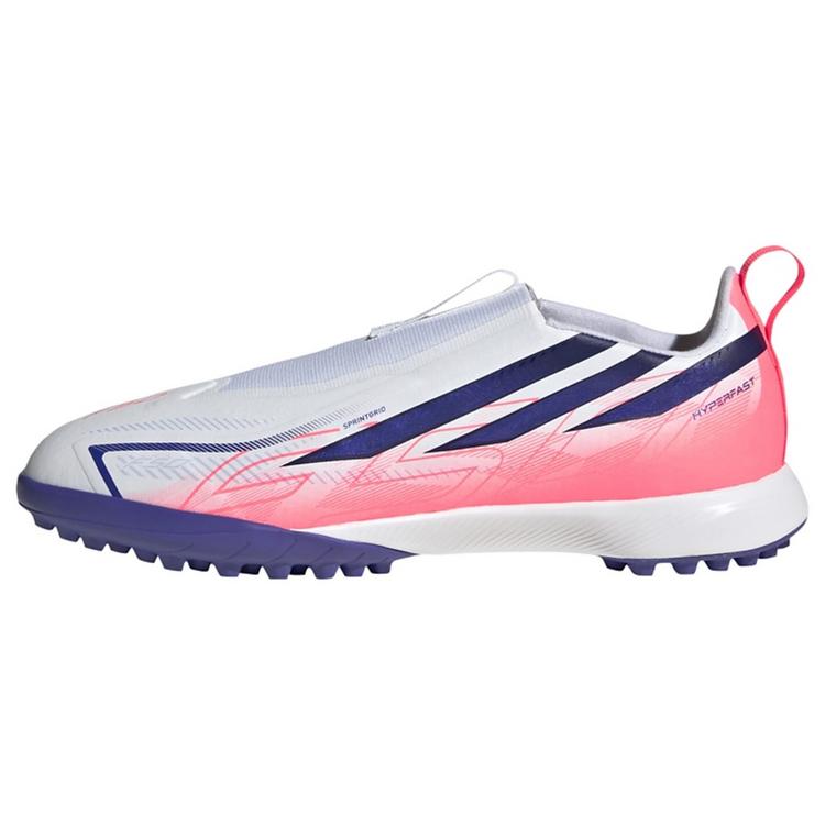 adidas adidas F50 Hyperfast League Kids Fu&szlig;ballschuh, Fu&szlig;ballschuhe Kinder - Cloud White / Solar Purple / Solar Turbo - 0 | SportScheck