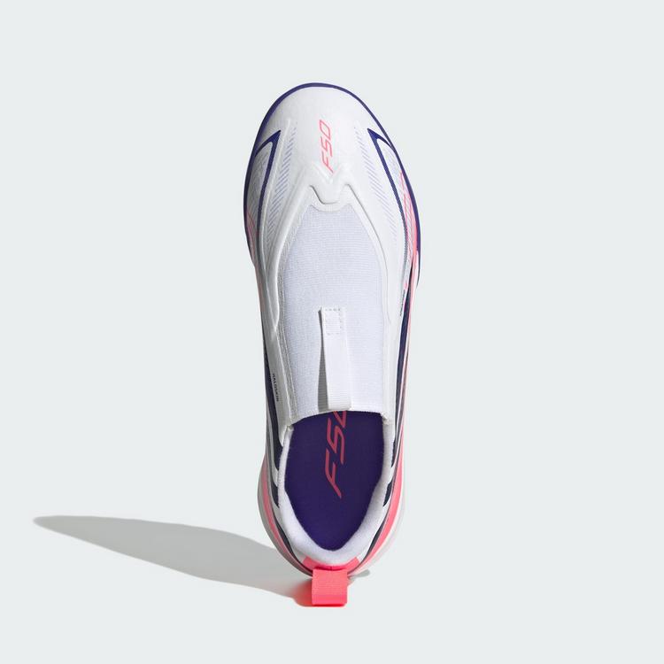 adidas adidas F50 Hyperfast League Kids Fu&szlig;ballschuh, Fu&szlig;ballschuhe Kinder - Cloud White / Solar Purple / Solar Turbo - 0 | SportScheck