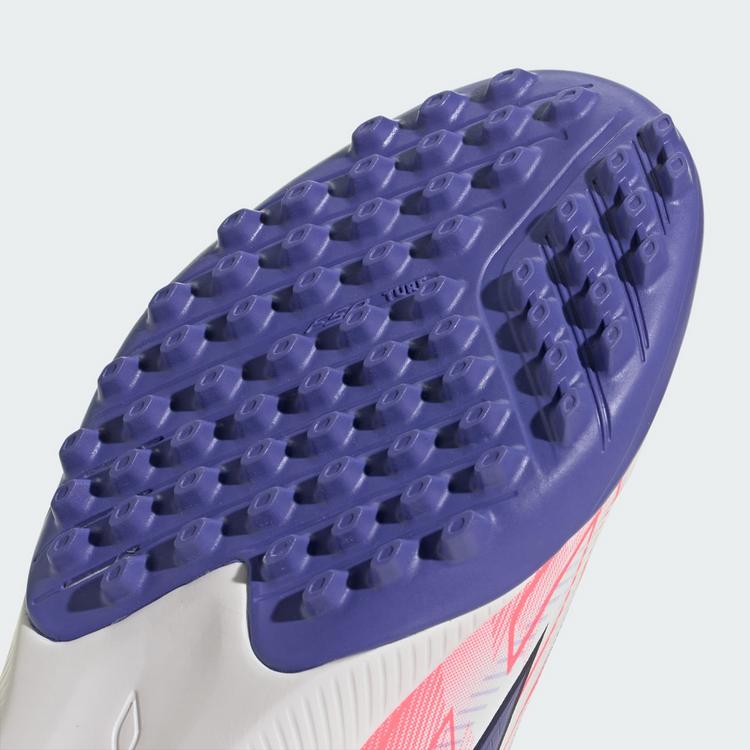 adidas adidas F50 Hyperfast League Kids Fu&szlig;ballschuh, Fu&szlig;ballschuhe Kinder - Cloud White / Solar Purple / Solar Turbo - 6 | SportScheck