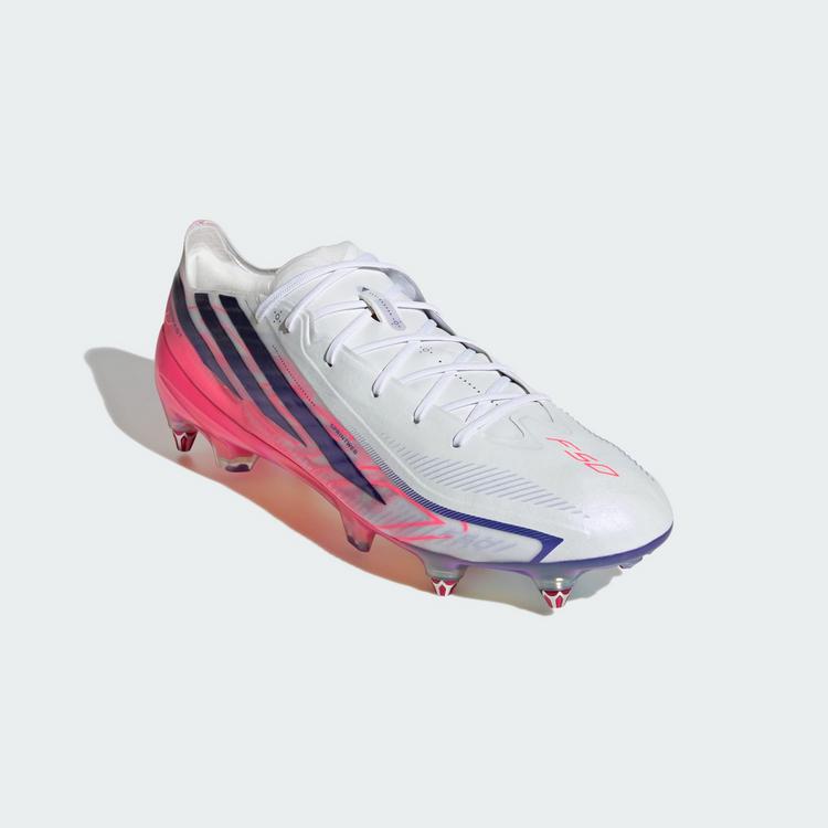 adidas adidas F50 Hyperfast Elite Fu&szlig;ballschuh, Fu&szlig;ballschuhe - Cloud White / Solar Purple / Solar Turbo - 2 | SportScheck