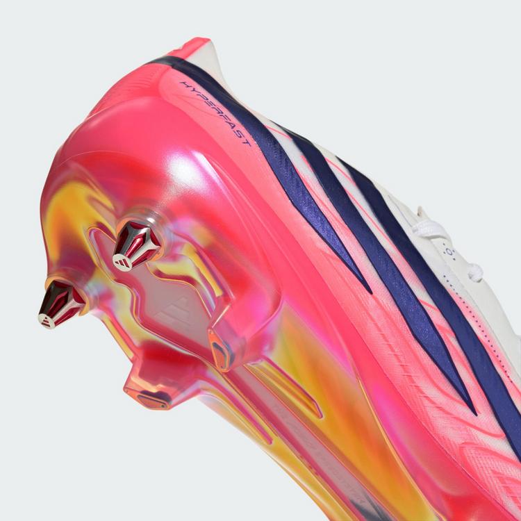 adidas adidas F50 Hyperfast Elite Fu&szlig;ballschuh, Fu&szlig;ballschuhe - Cloud White / Solar Purple / Solar Turbo - 5 | SportScheck