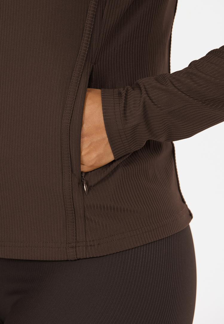 Athlecia Athlecia Thrine Trainingsjacke Damen - 1294 Chocolate Torte - 2 | SportScheck