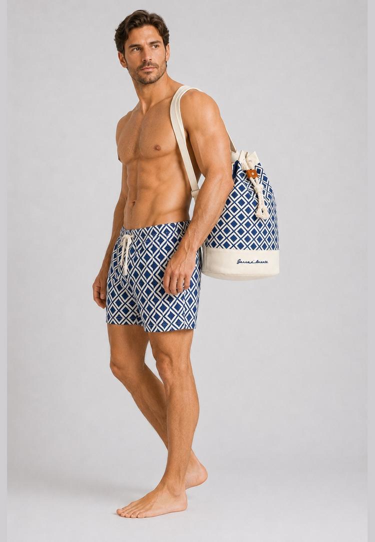 Gassa d'Amante Gassa d'Amante Vieste mit Strandtasche im 2-tlg. Set Badehose Herren - Dunkelblau-Dunkelblau - 0 | SportScheck