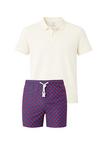 Gassa d'Amante Amalfi Badehose Herren - Rot-Blau-Beige