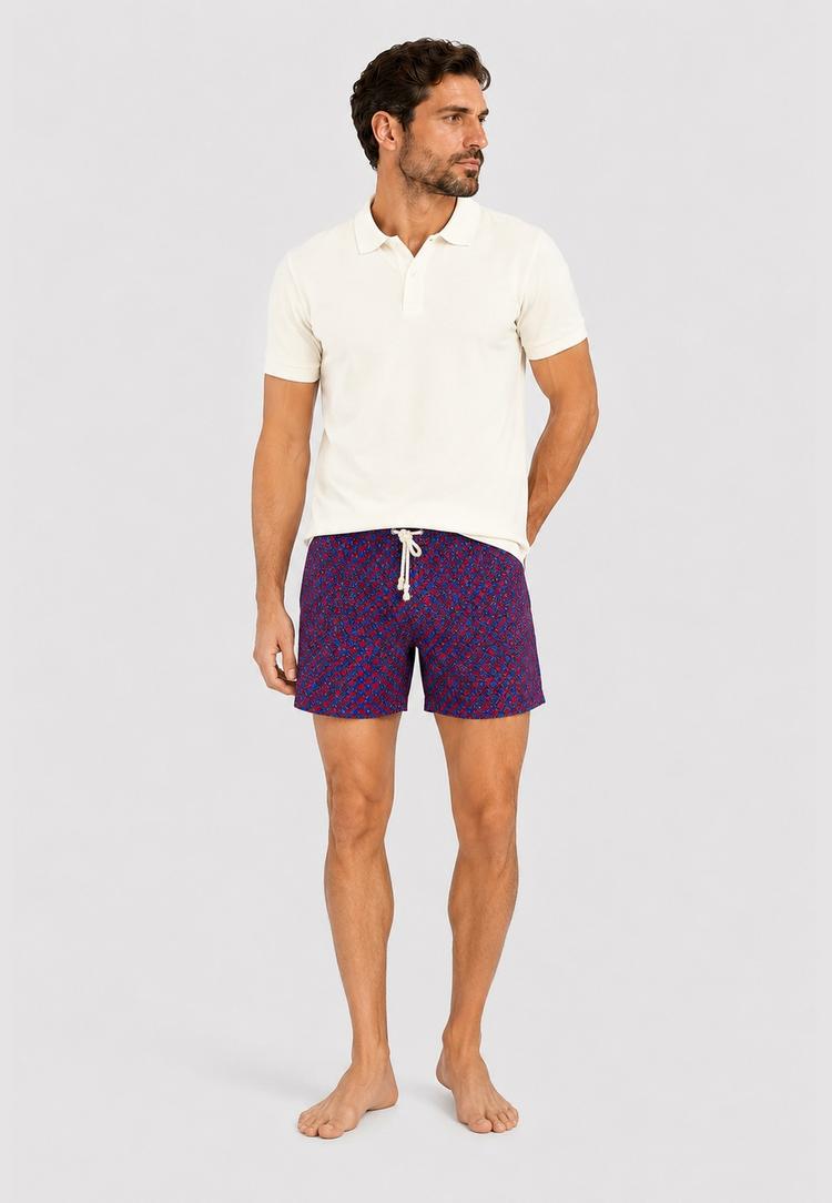 Gassa d'Amante Gassa d'Amante Amalfi Badehose Herren - Rot-Blau-Beige - 0 | SportScheck