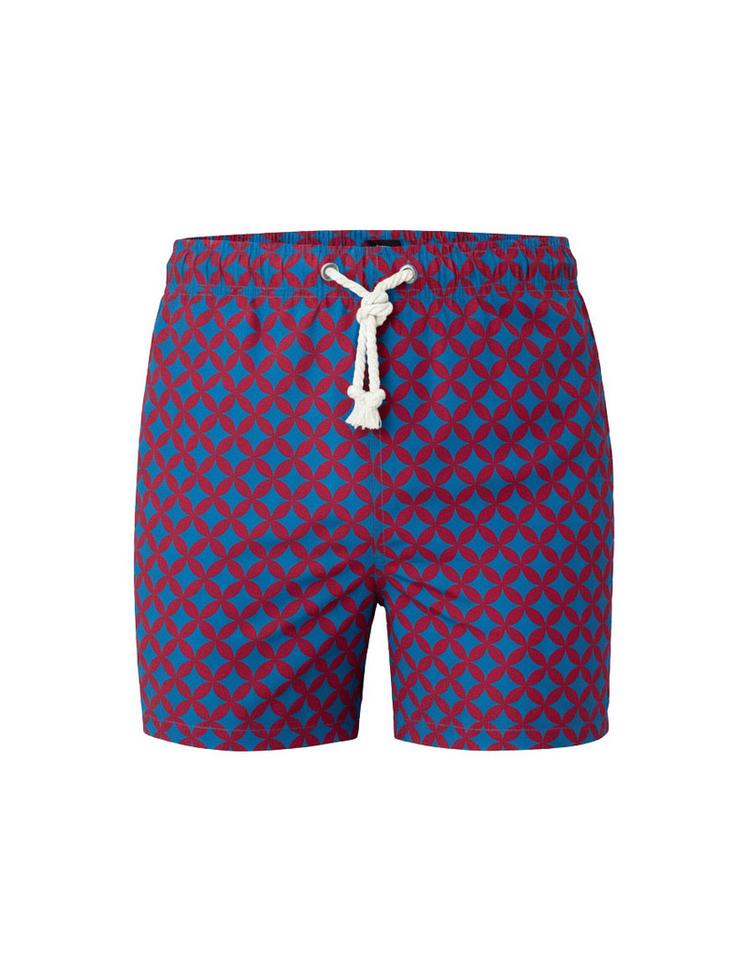 Gassa d'Amante Gassa d'Amante Amalfi Badehose Herren - Rot-Blau-Beige - 0 | SportScheck